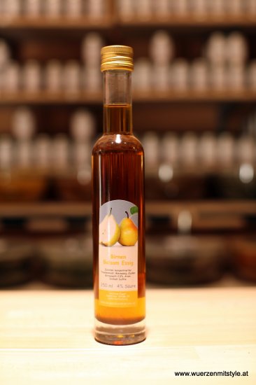 Birnen Balsam Essig 250ml - zum Schließen ins Bild klicken