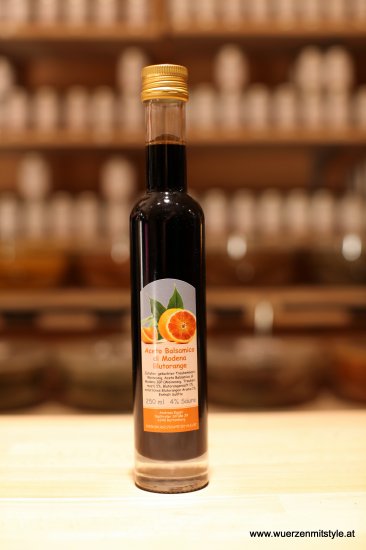 Aceto Balsamico di Modena Blutorange 250ml - zum Schließen ins Bild klicken